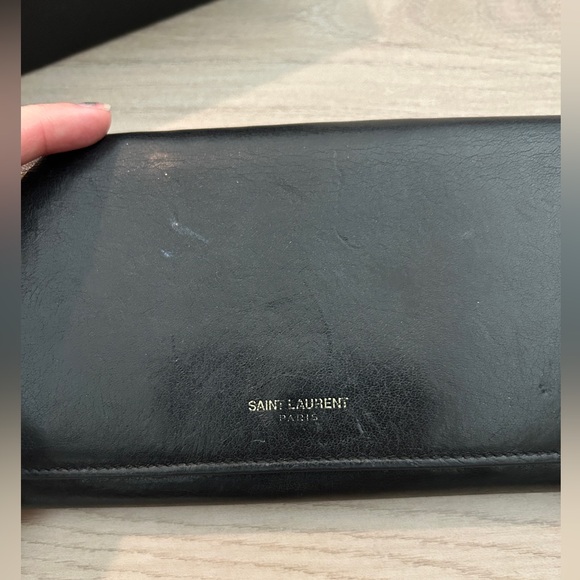 Saint Laurent black large soft leather wallet - Picture 12 of 12